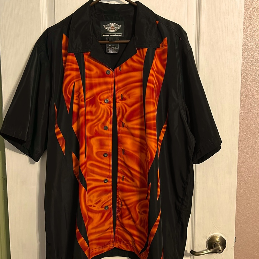 Harley Davidson Genuine Motor Clothes Men’s Size XL button down short sleeve